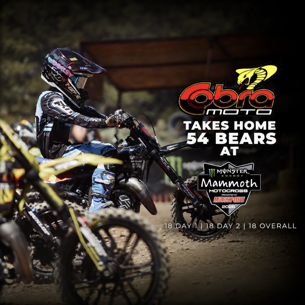 Cobra MOTO takes home 54 Bears at Mammoth.
